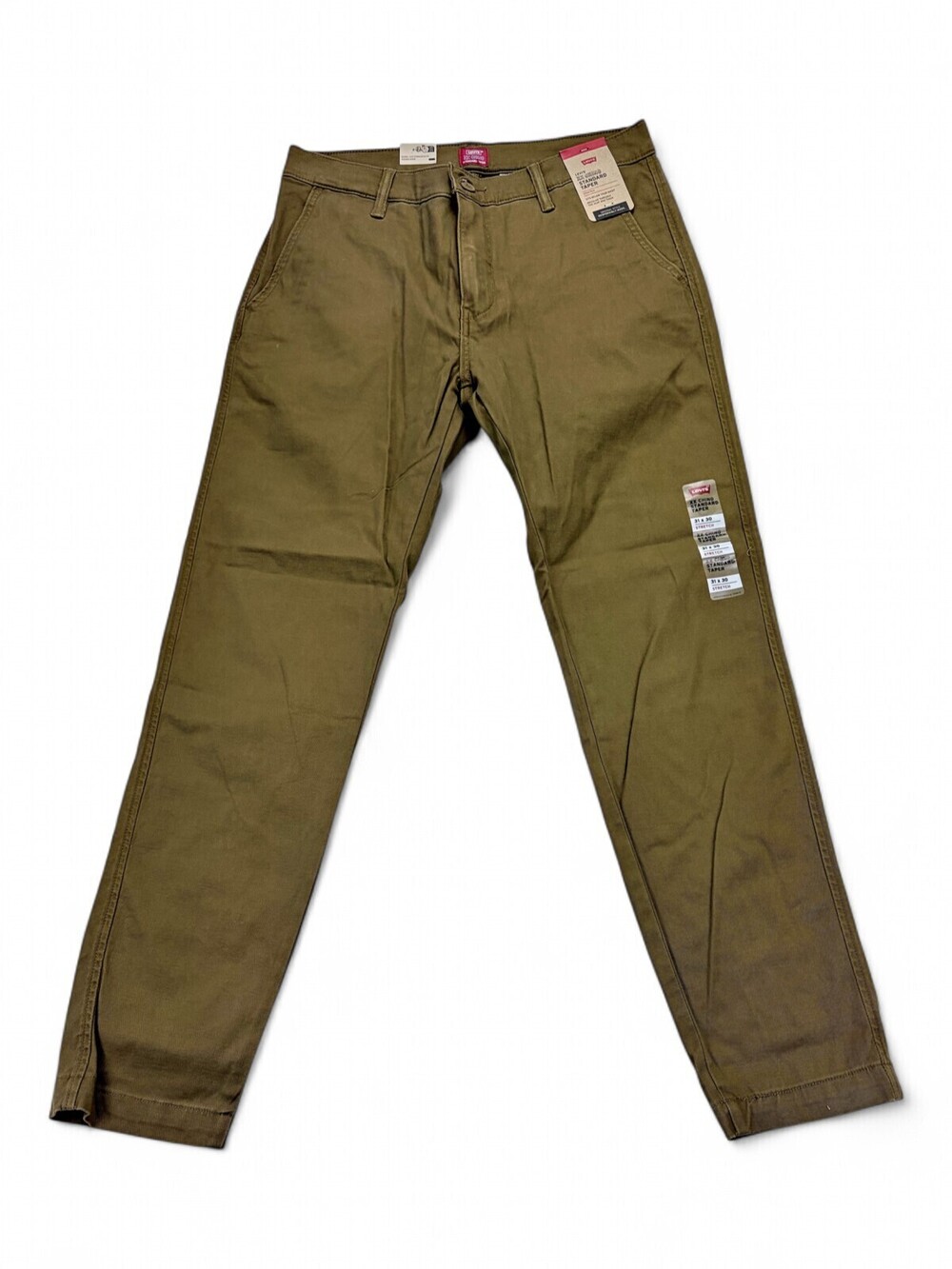 Levis XX Chino Tapered Mens Pants 31x30 Khaki Olive 852260072 NWT